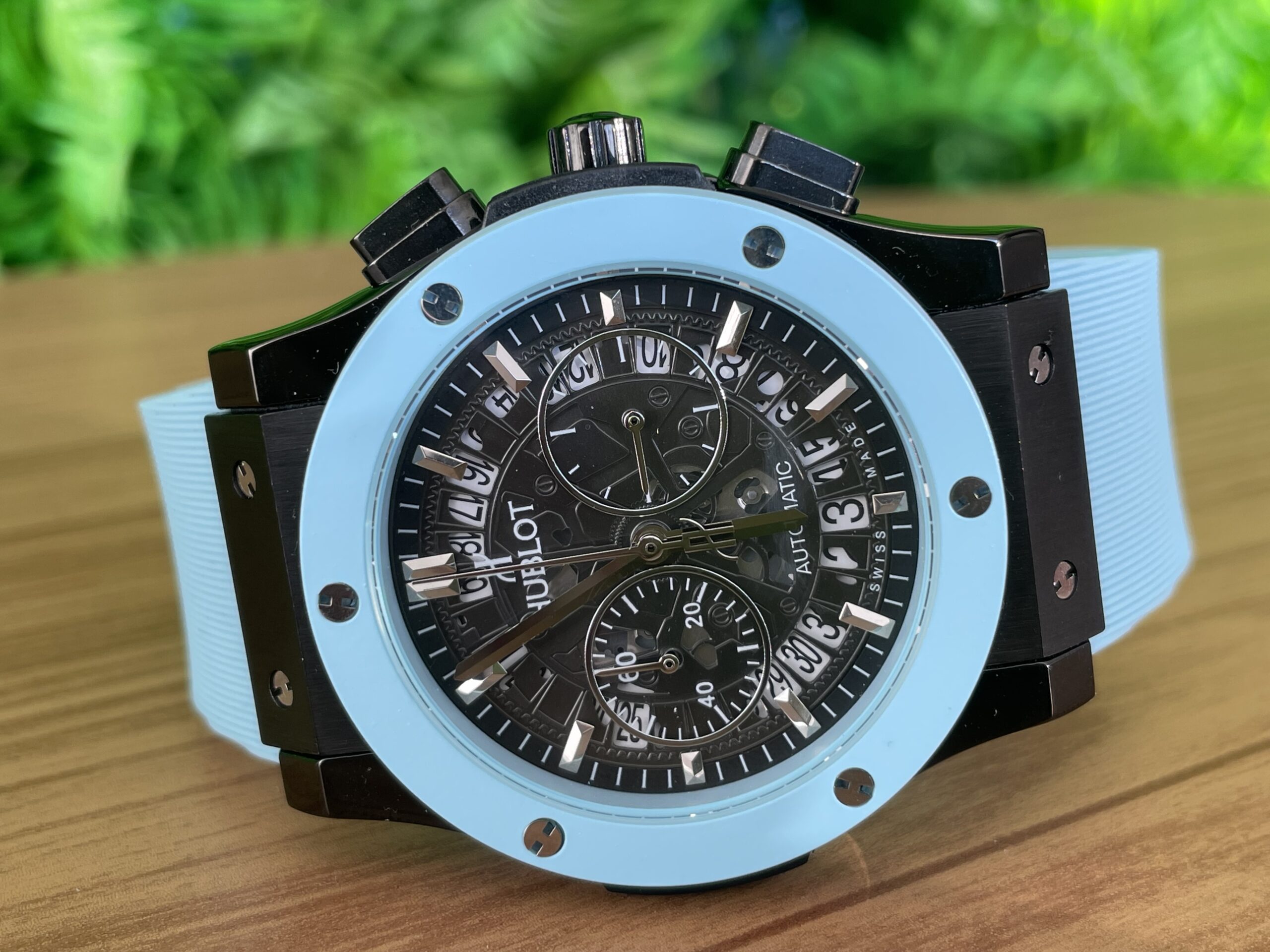 Hublot Classic Fusion Esquelet Azul/Preto