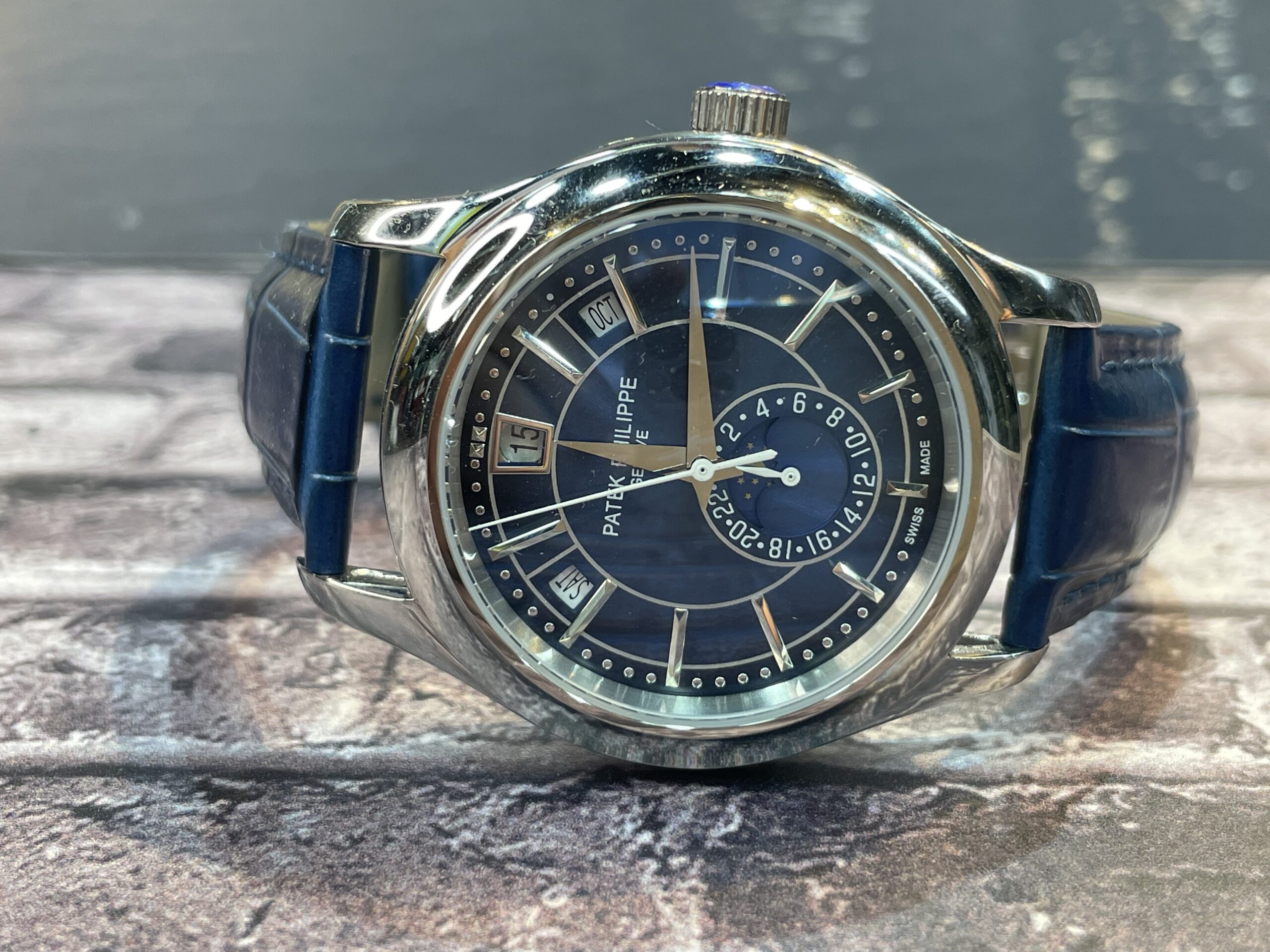 Patek Philippe Couro Azul