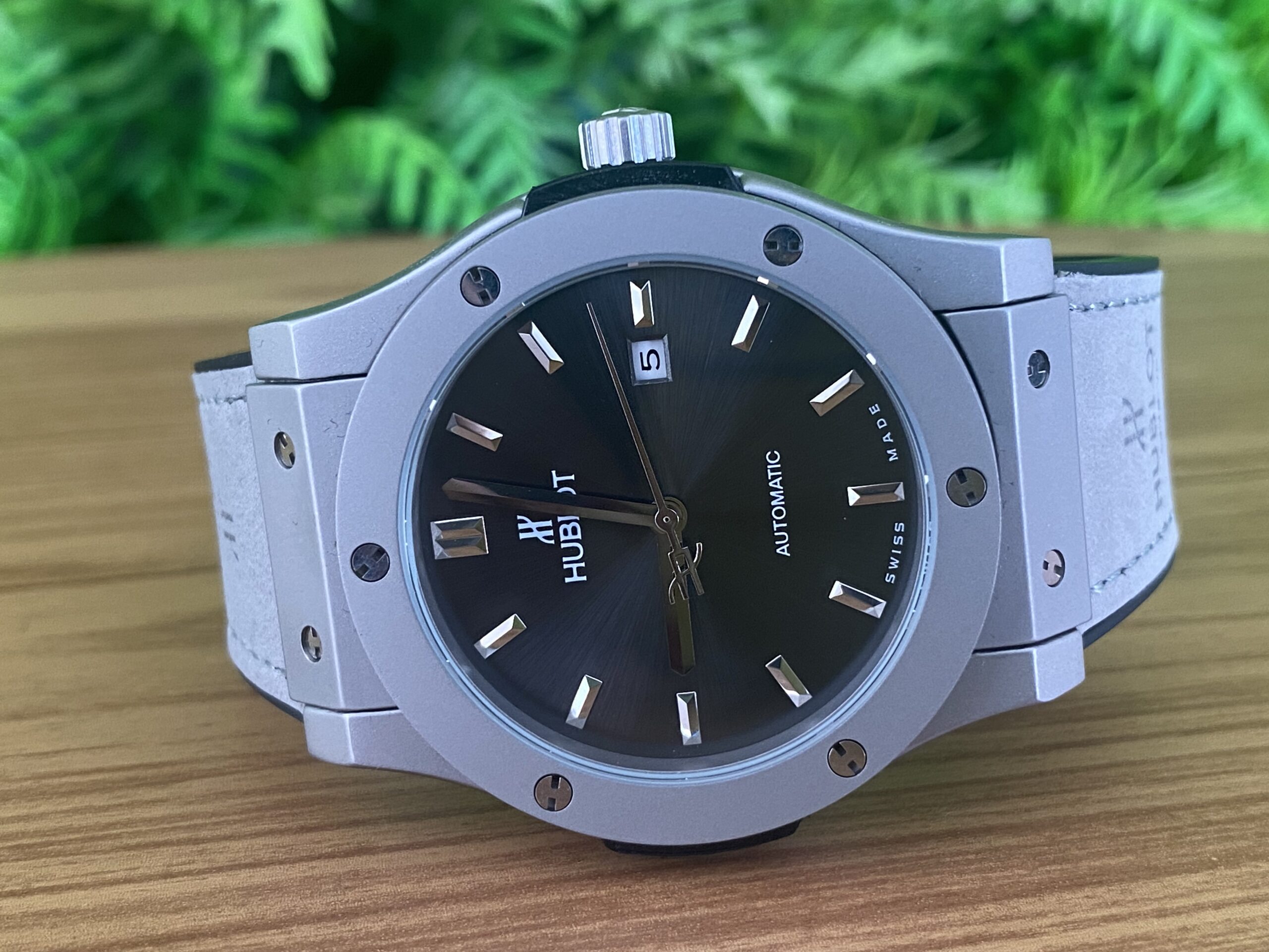 Hublot Classic Fusion 807078 Cinza Automatic